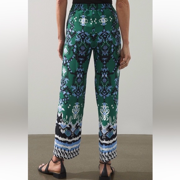 Chicos Ikat Wide Leg Soft Crops - Picture 3 of 13